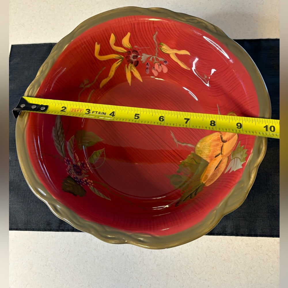 Trac Octavia Hill Collection Ceramic Large Salad Serving Bowl - Picture 9 of 10